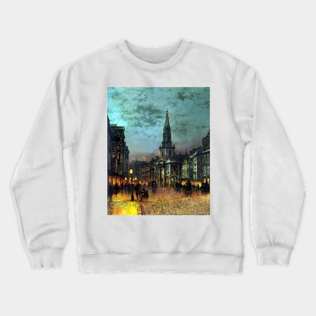 John Atkinson Grimshaw Blackman Street, London Crewneck Sweatshirt by pdpress